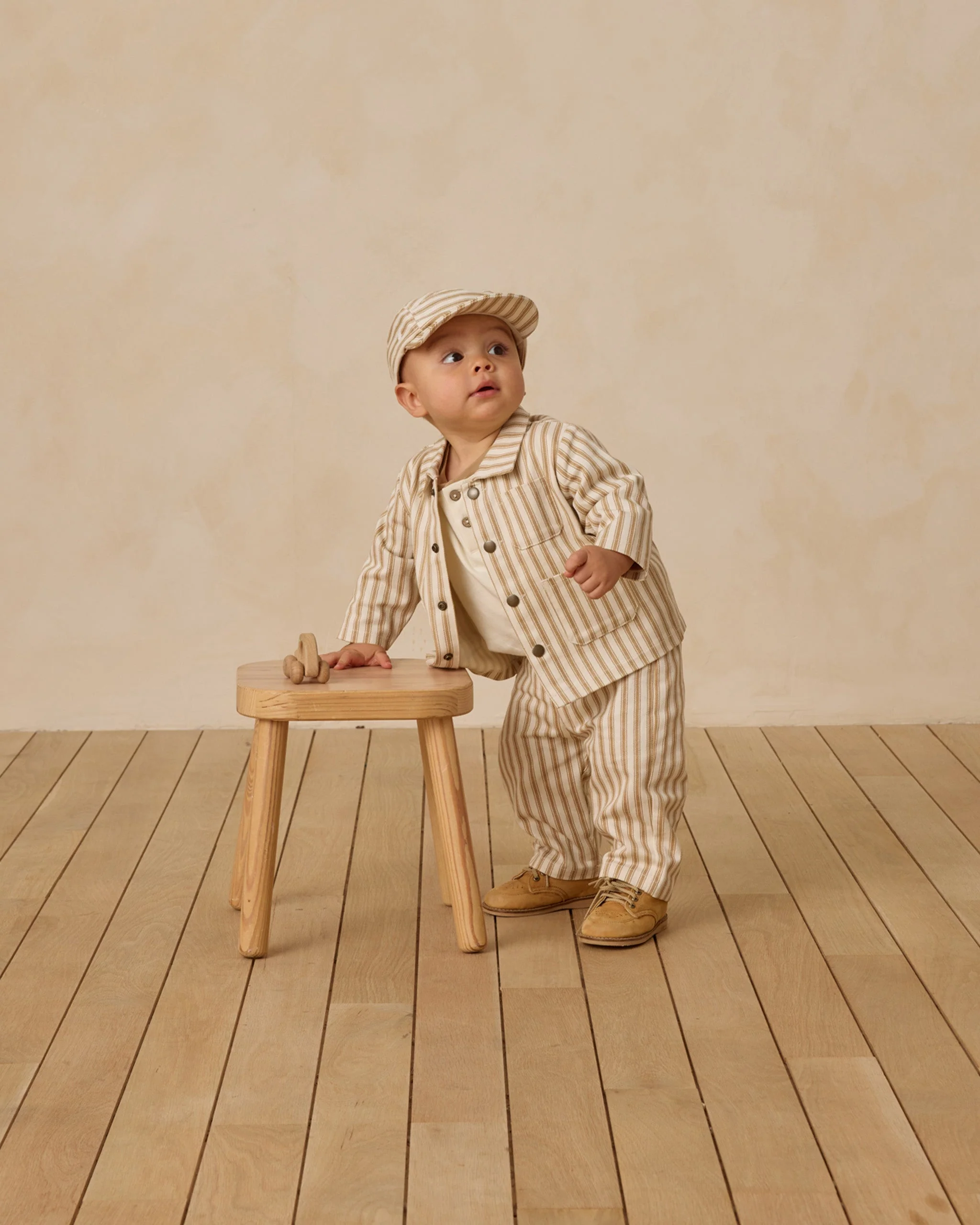 Baby Cap || Gold Pinstripe - Image 6