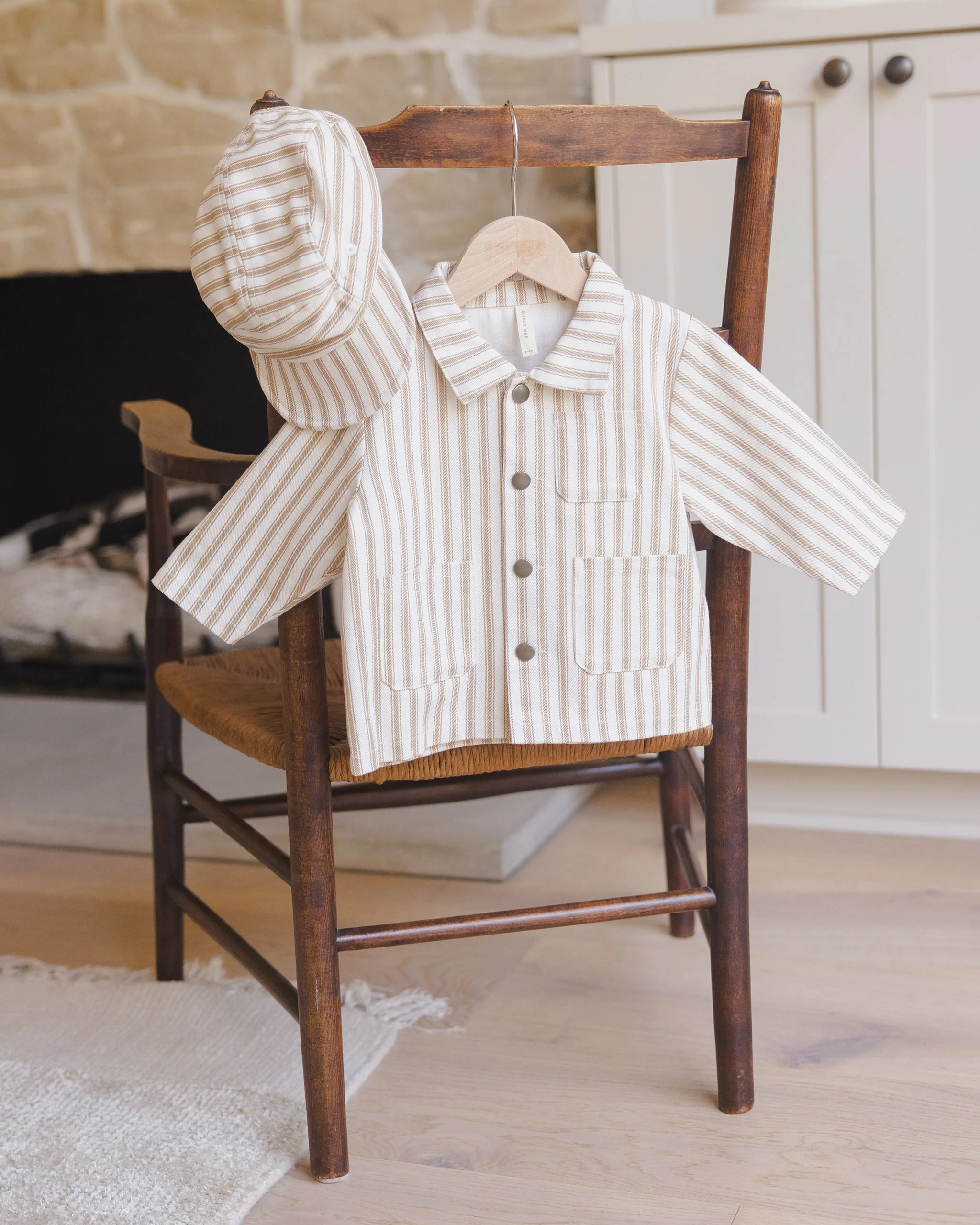 Baby Cap || Gold Pinstripe - Image 7