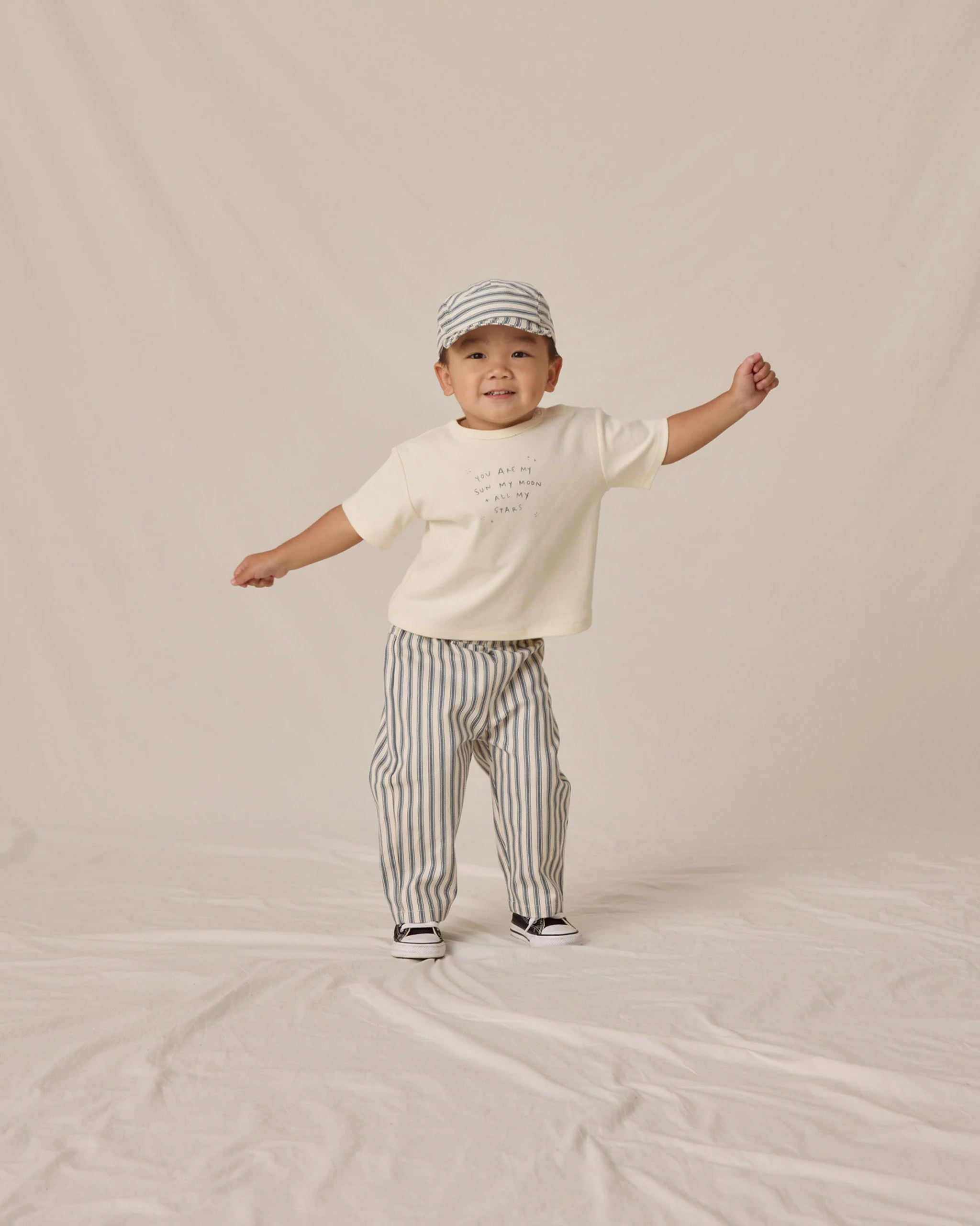 Baby Cap || Ocean Pinstripe - Image 4