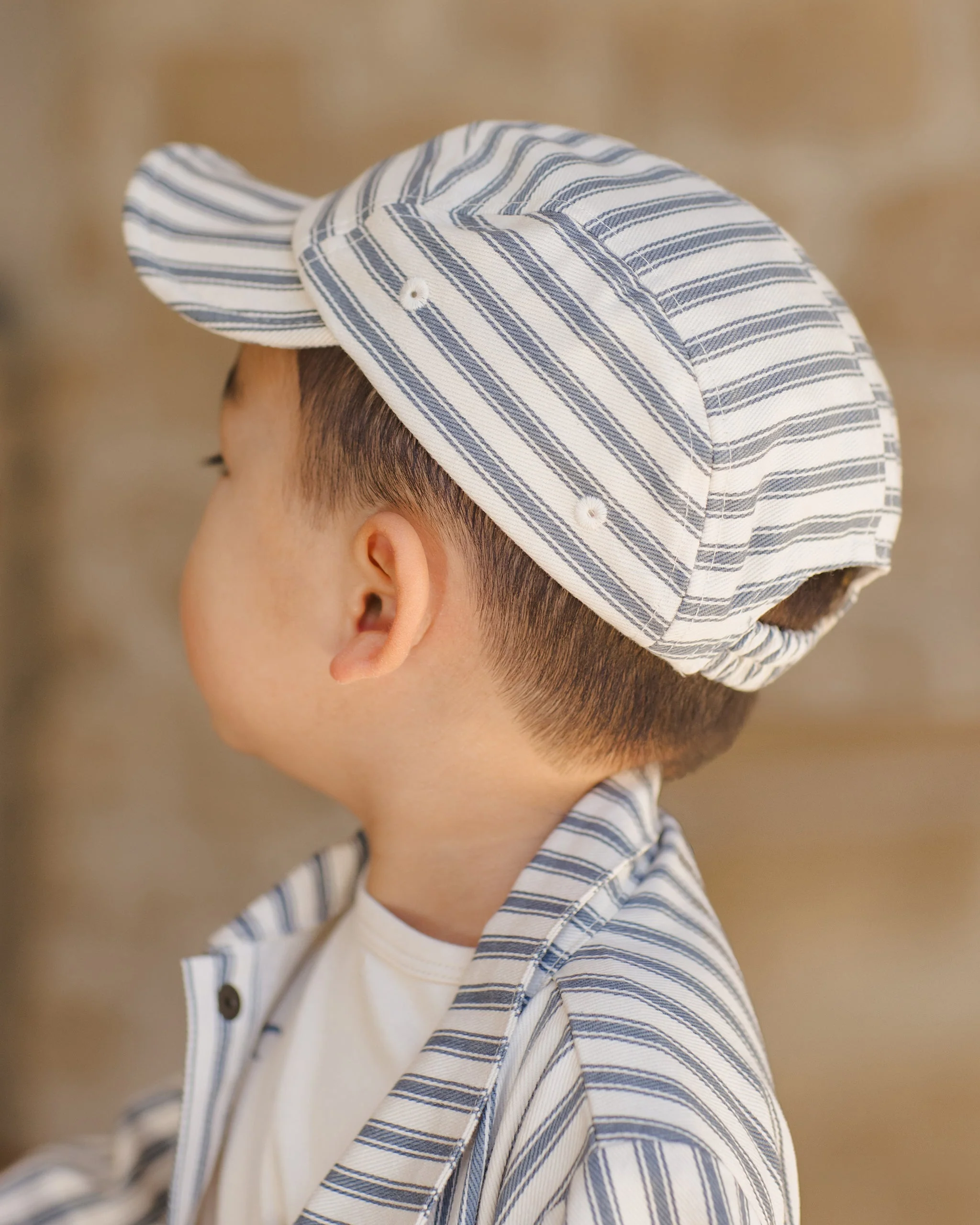 Baby Cap || Ocean Pinstripe - Image 7