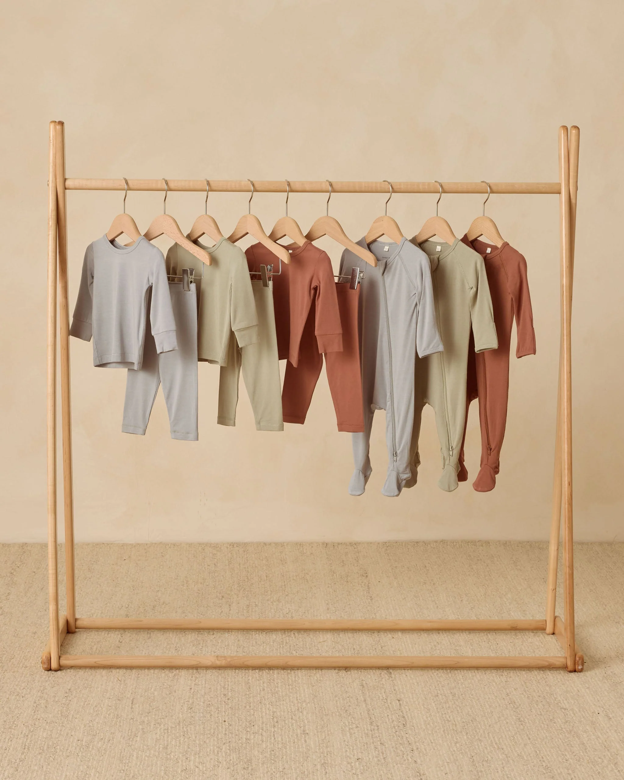 Bamboo Zip Footie || Fern - Image 6