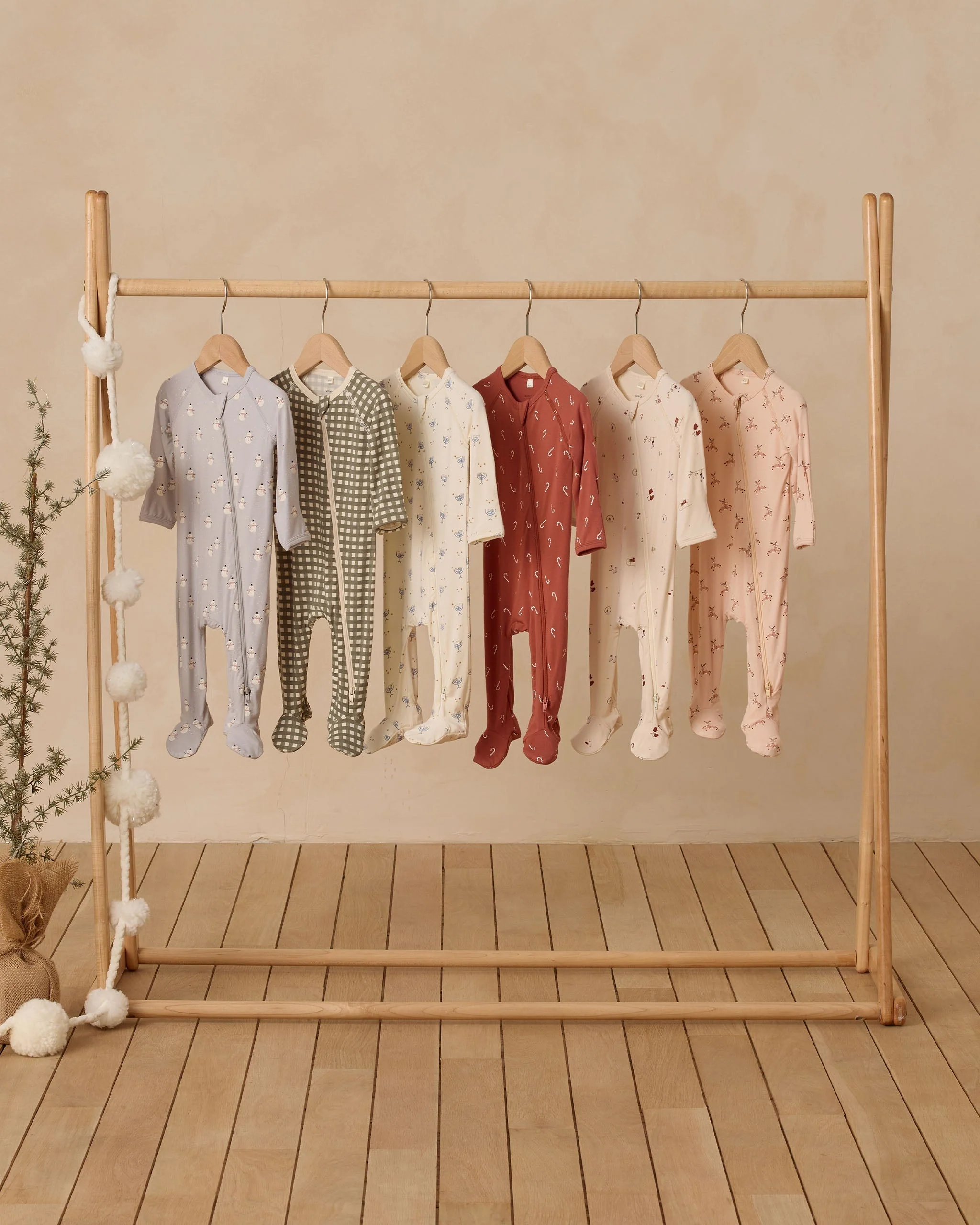 Bamboo Zip Footie || Reindeer - Image 3