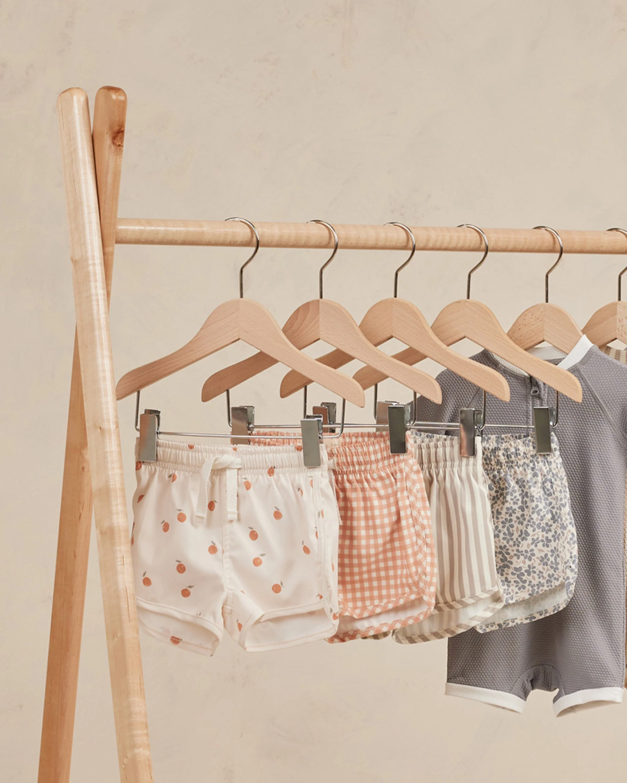 Boys Swim Short || Melon Gingham - Image 4