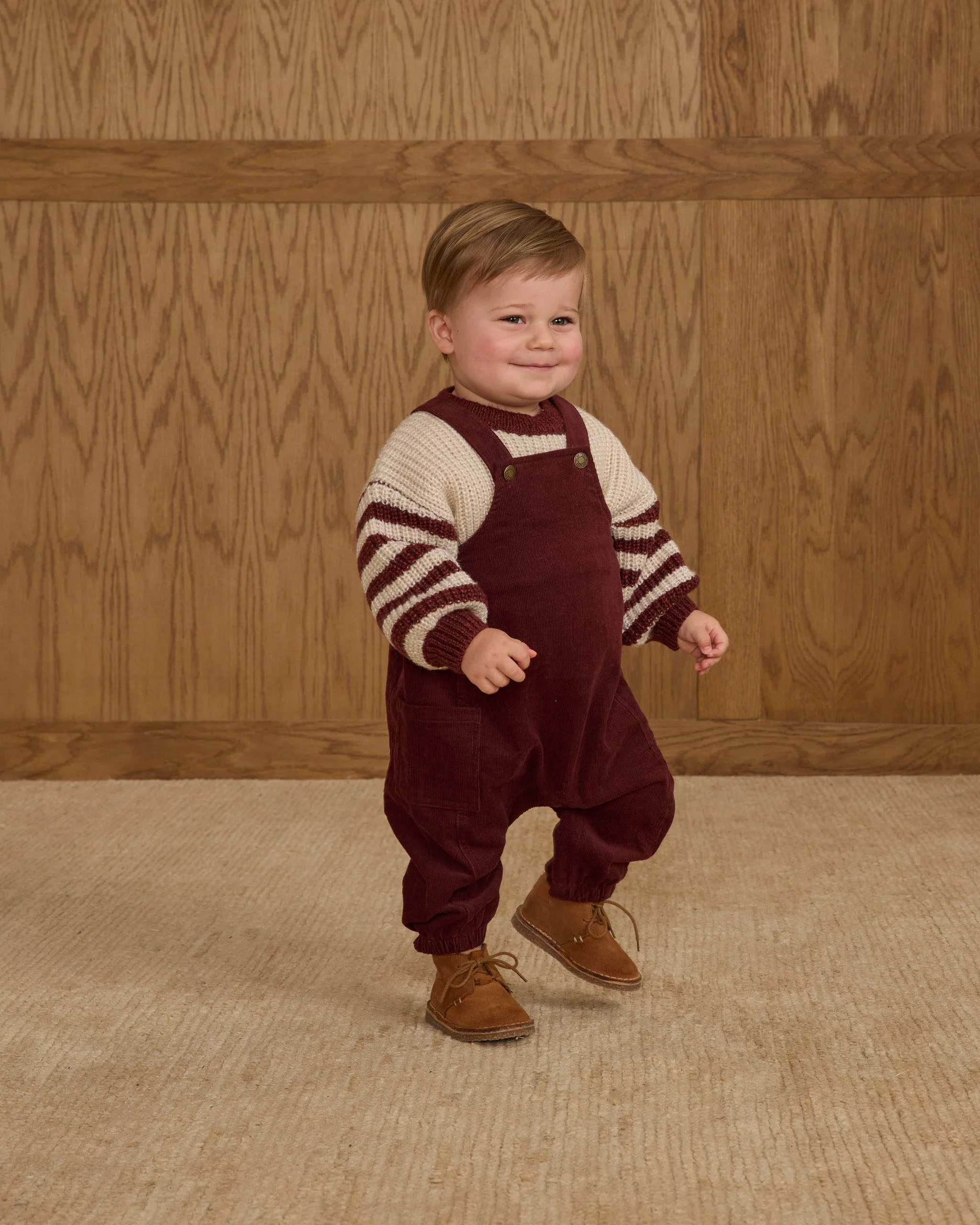 Cargo Overalls || Burgundy - Image 4