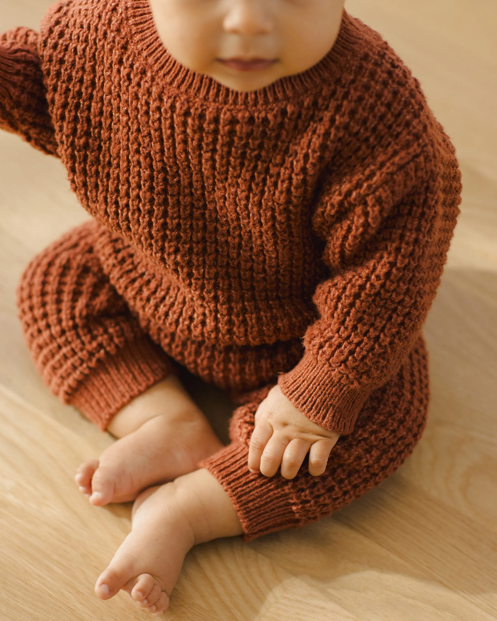 Chunky Knit Sweater || Cranberry - Image 4