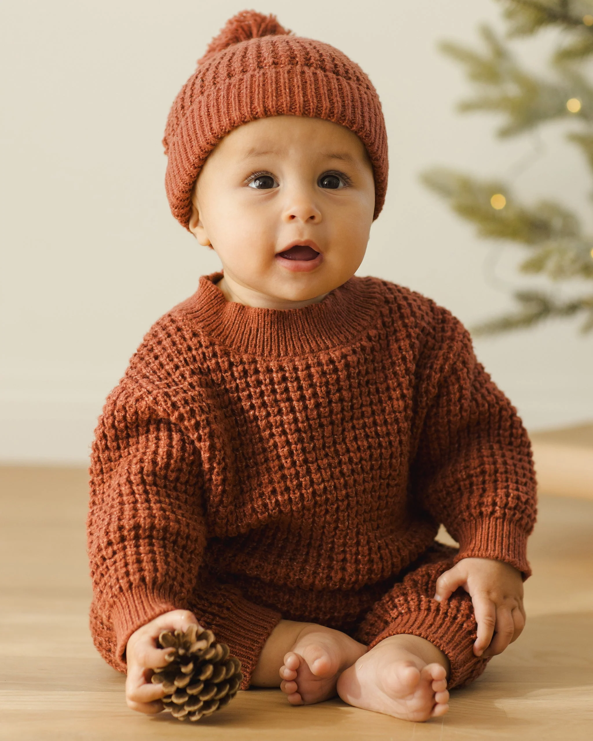 Chunky Knit Sweater || Cranberry - Image 5