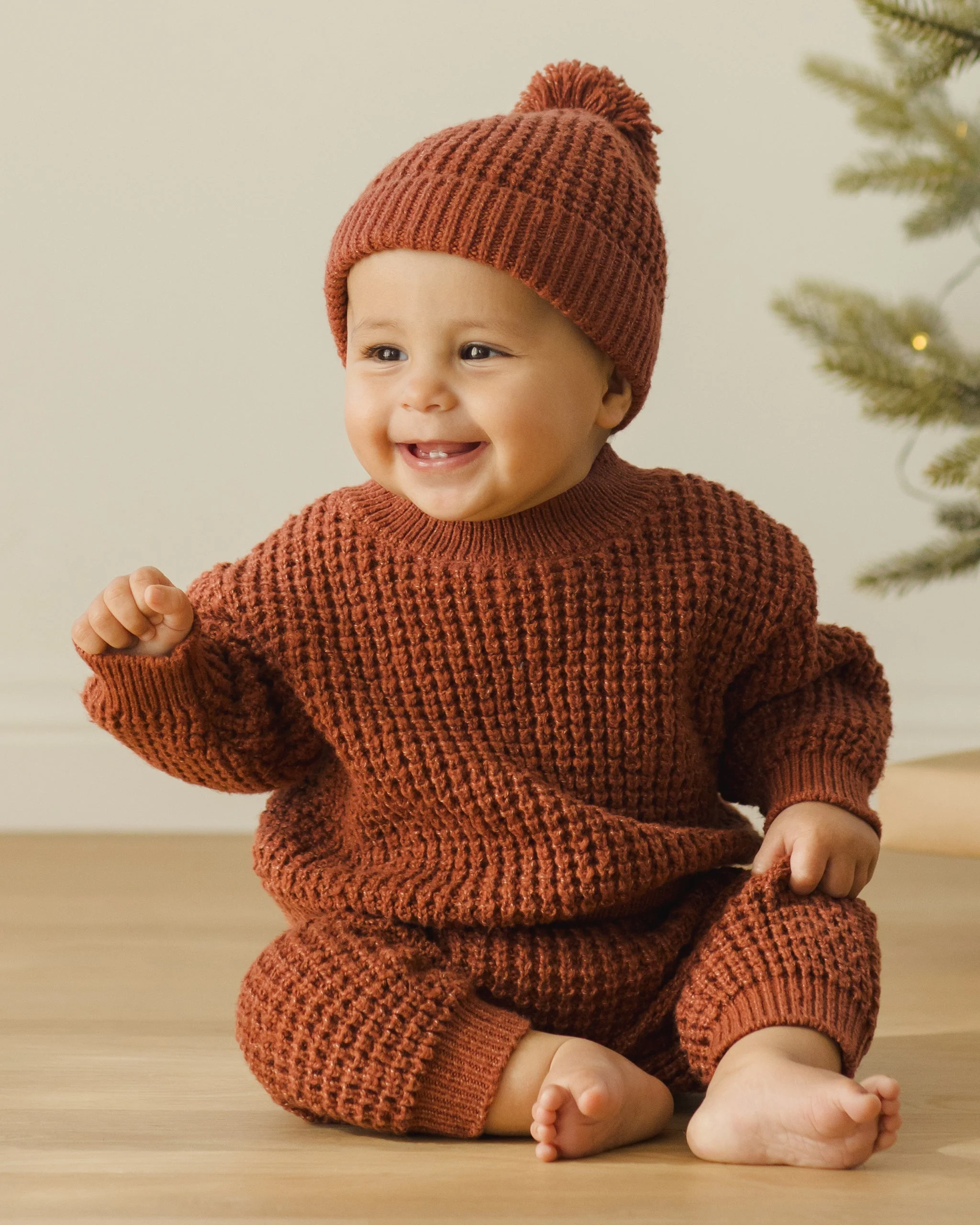 Chunky Knit Sweater || Cranberry - Image 6