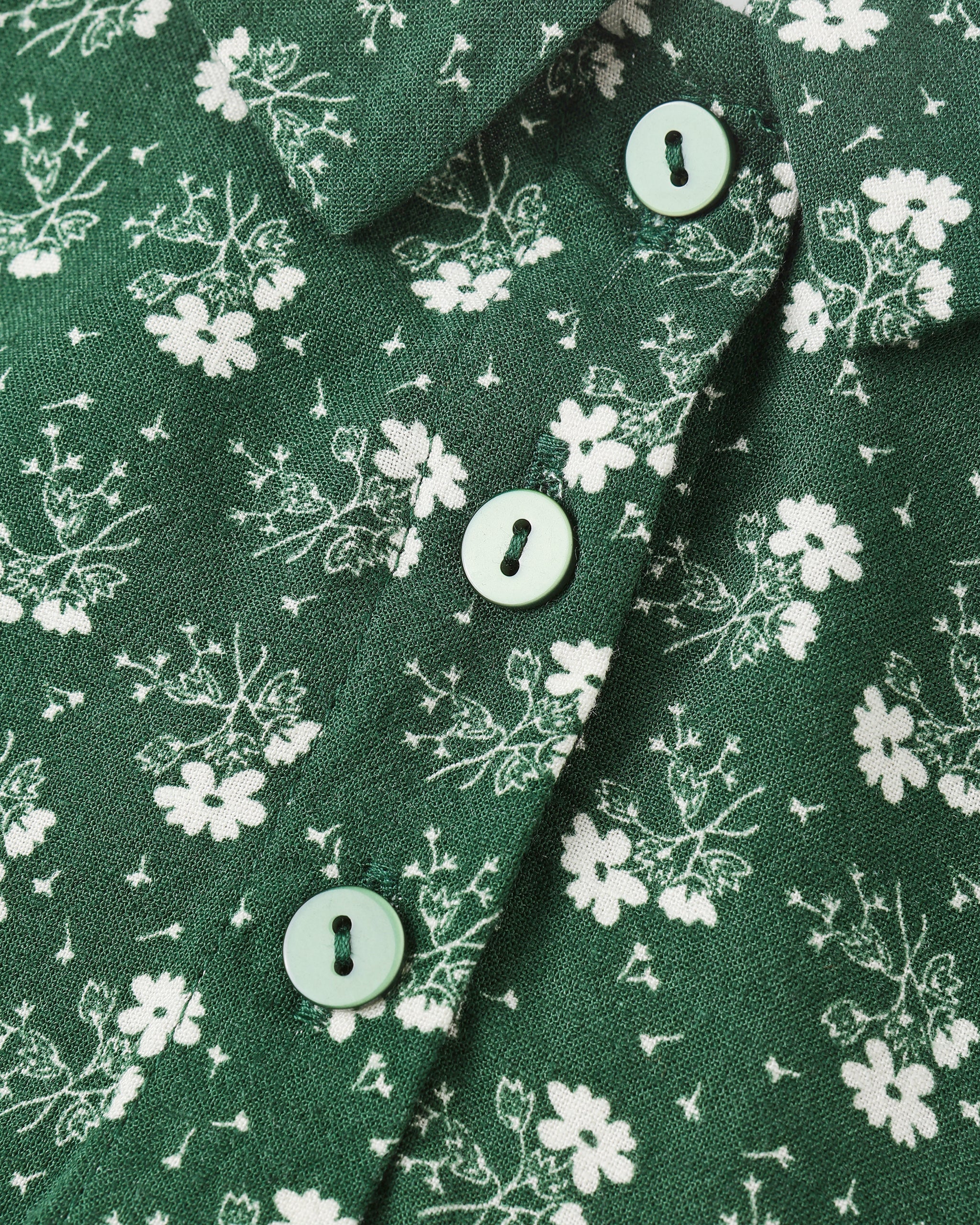 Cora Romper || Green Ditsy - Image 3