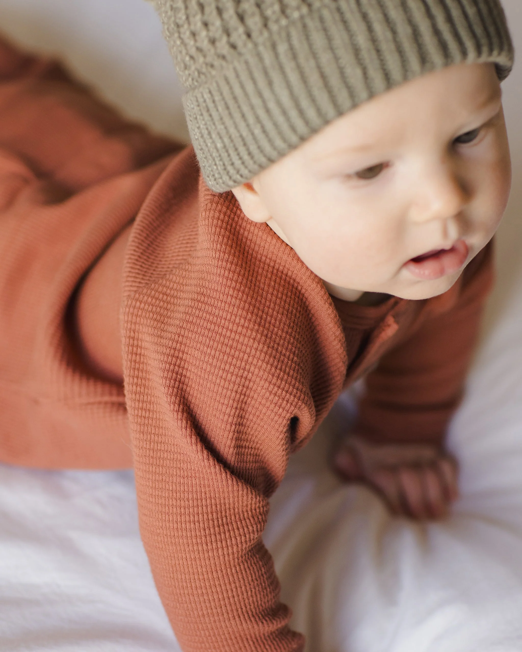 Henley Knit Top || Cranberry - Image 5