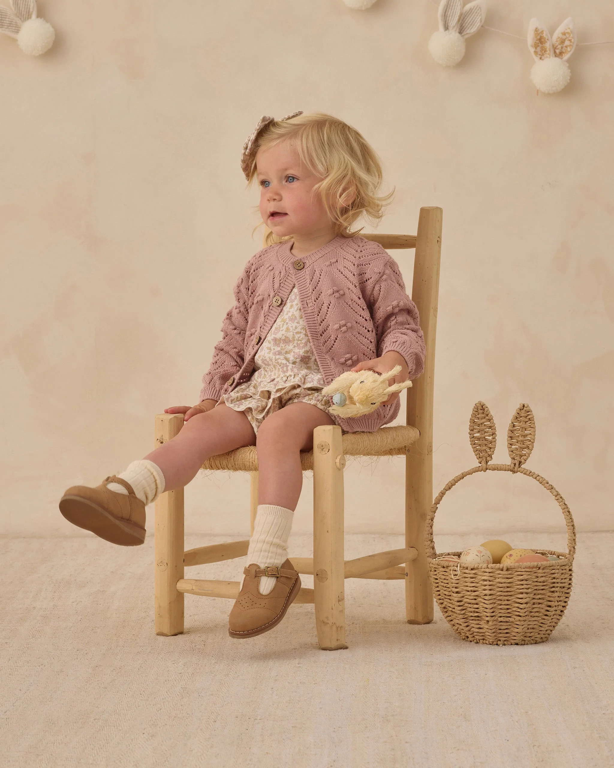 Knit Cardigan Mauve - Image 3