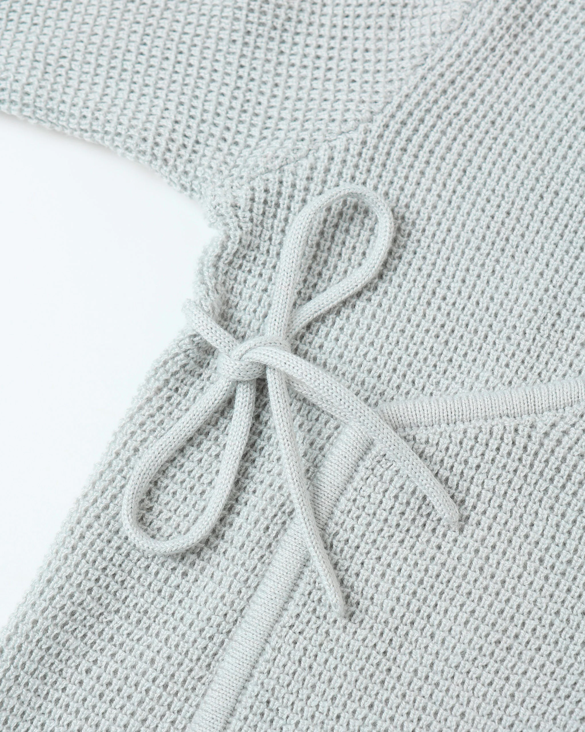 Knit Wrap Top || Ice Blue - Image 7