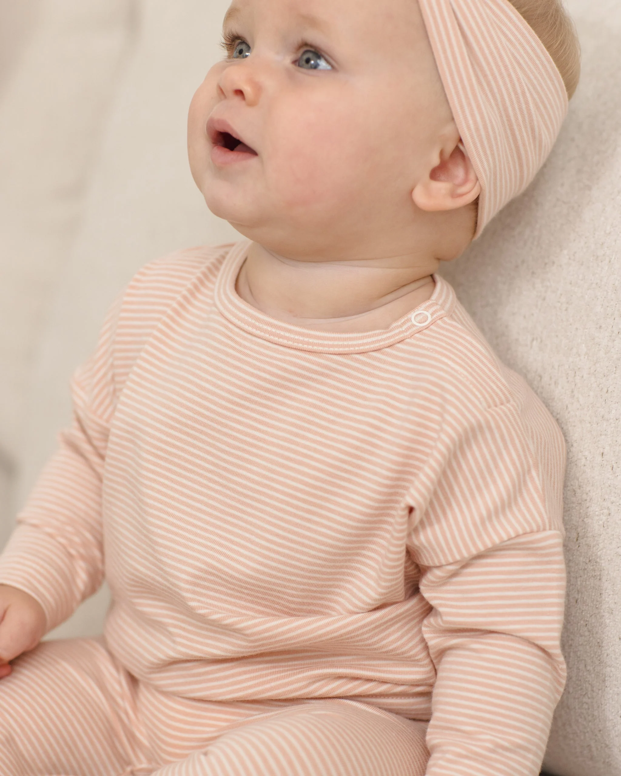 Long Sleeve Tee Melon Micro Stripe - Image 3