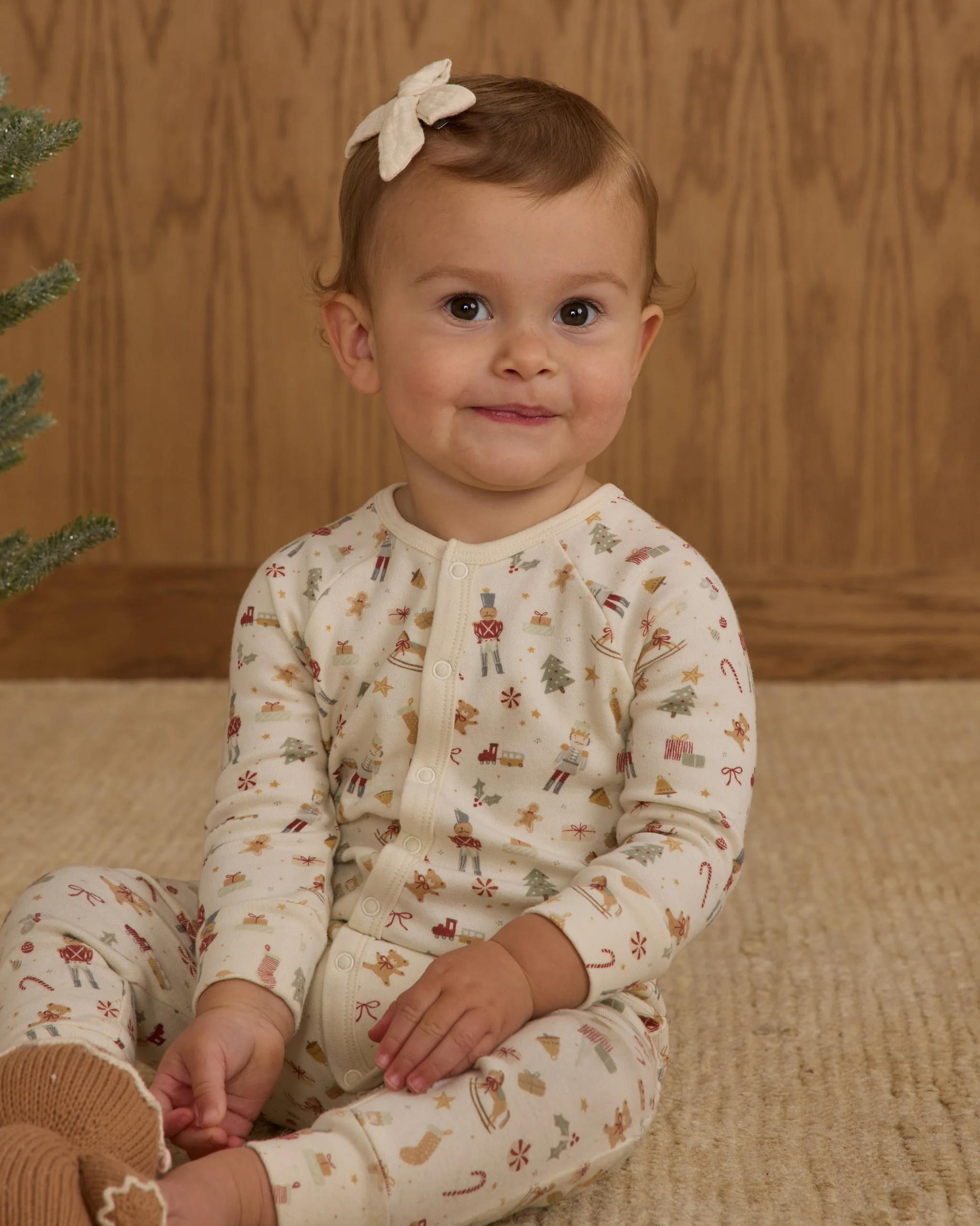Organic Long John Pajamas || Festive - Image 3