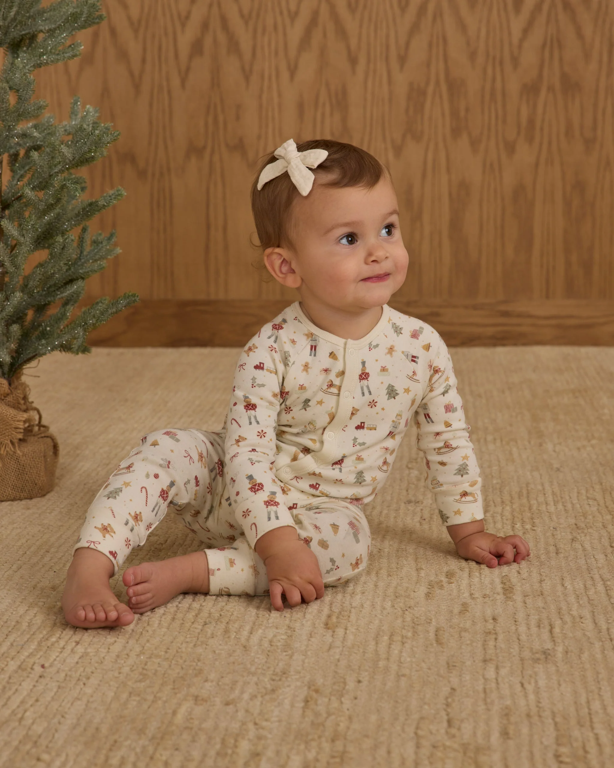 Organic Long John Pajamas || Festive - Image 4