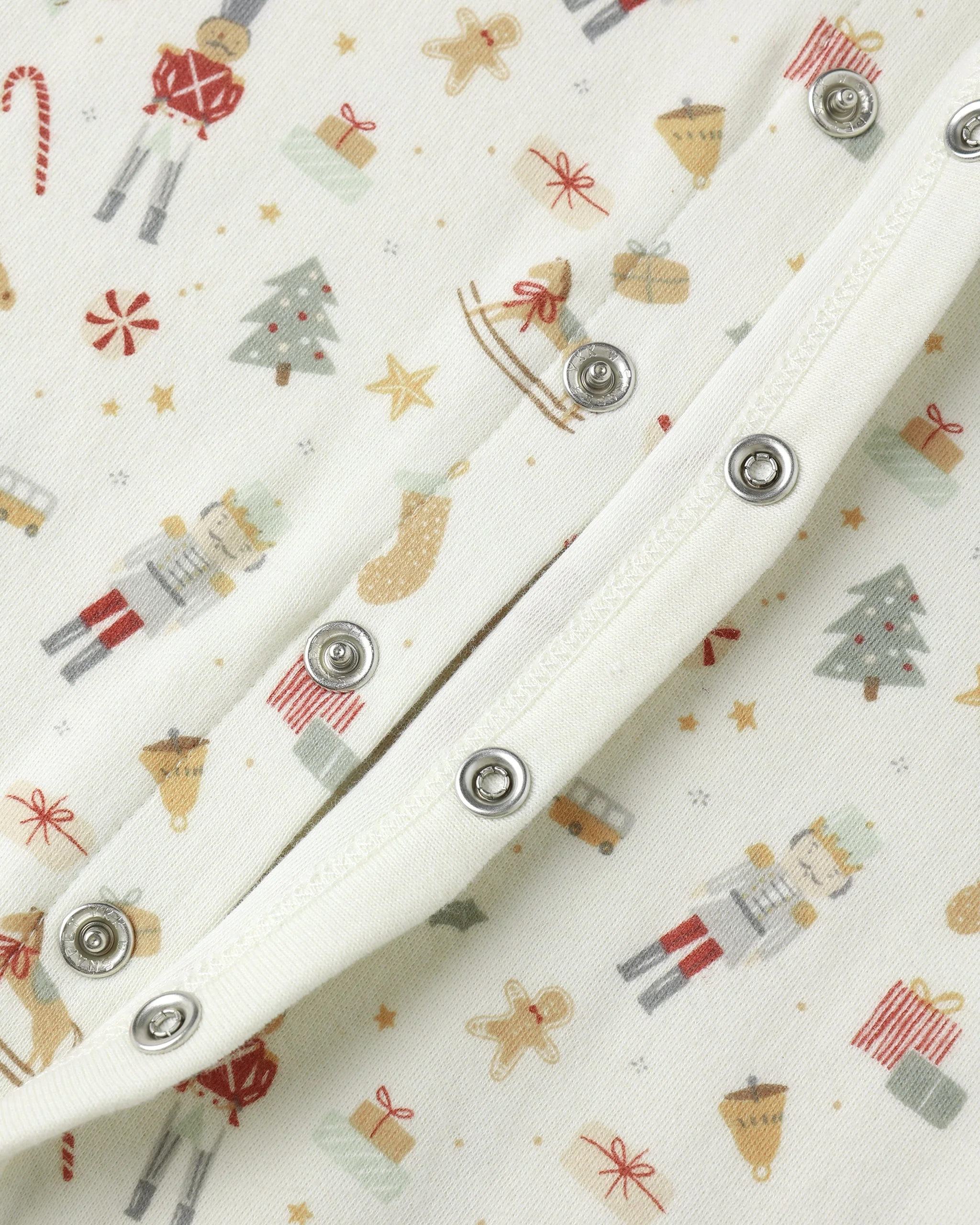 Organic Long John Pajamas || Festive - Image 8