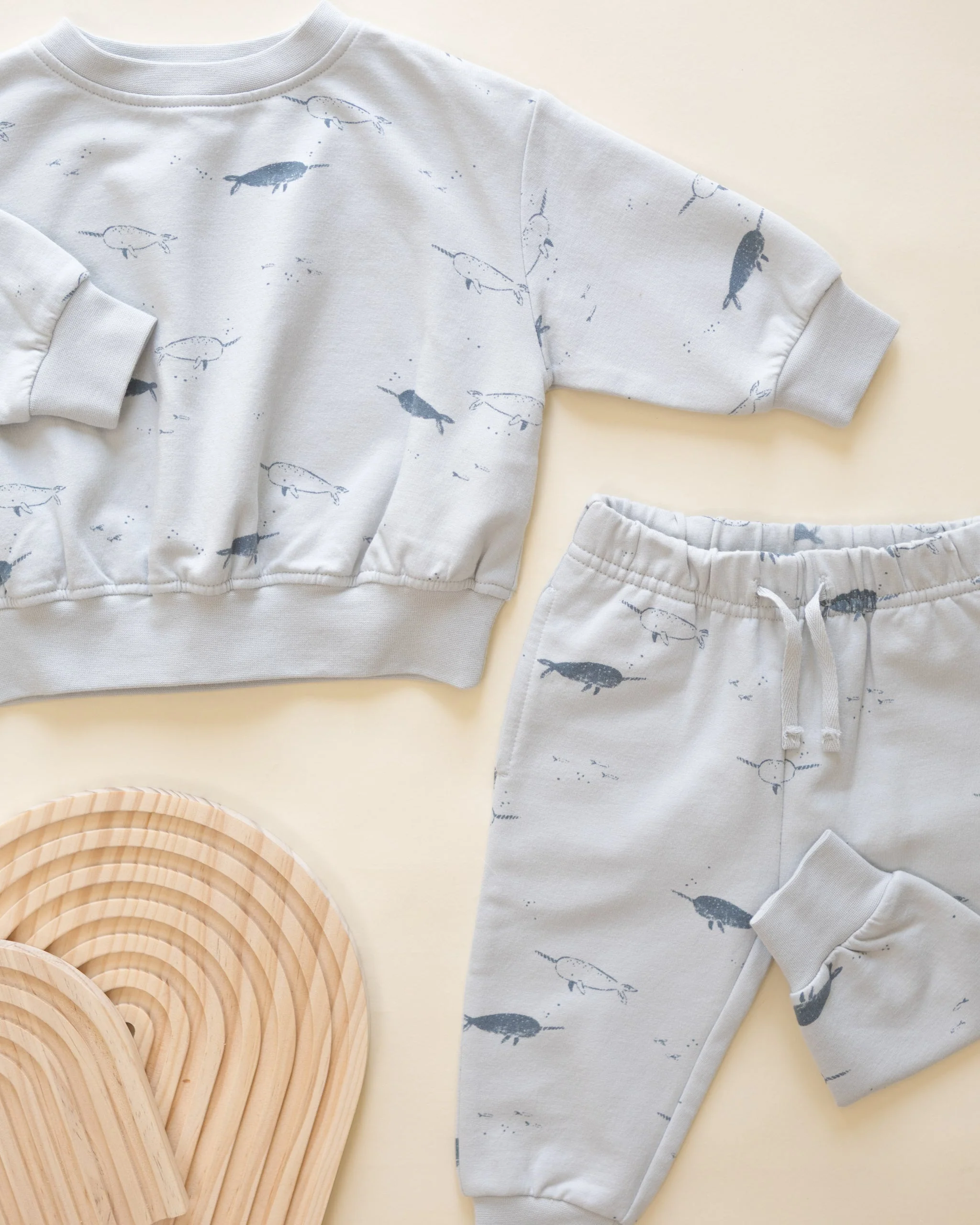 Relaxed Fleece Sweatshirt || Narwhals - Image 6