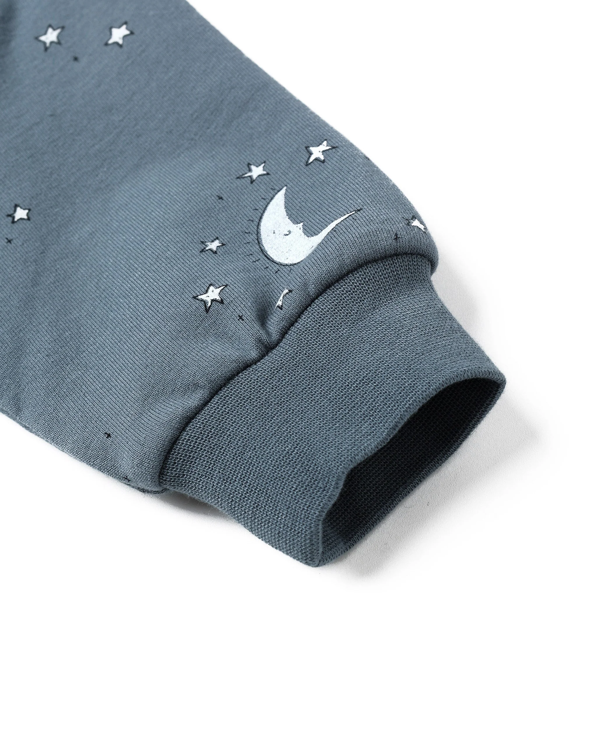 Relaxed Fleece Sweatshirt || Silver Moons - Image 7