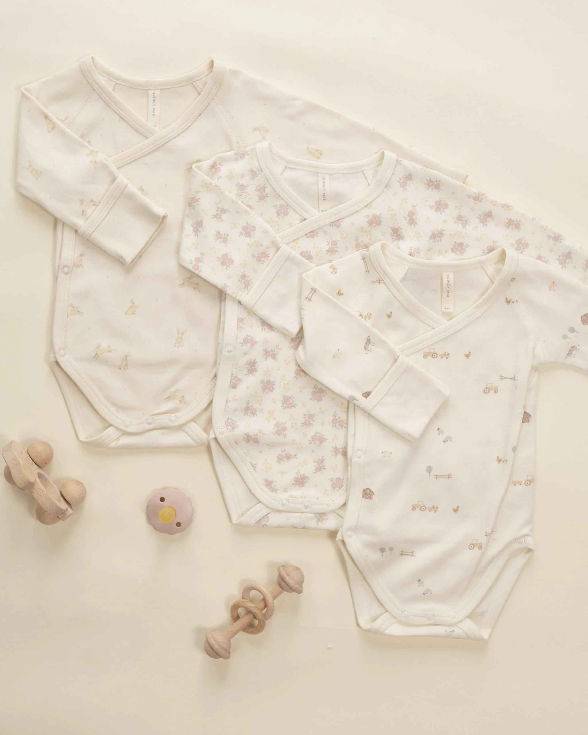 Side Snap Bodysuit Flower Field - Image 6