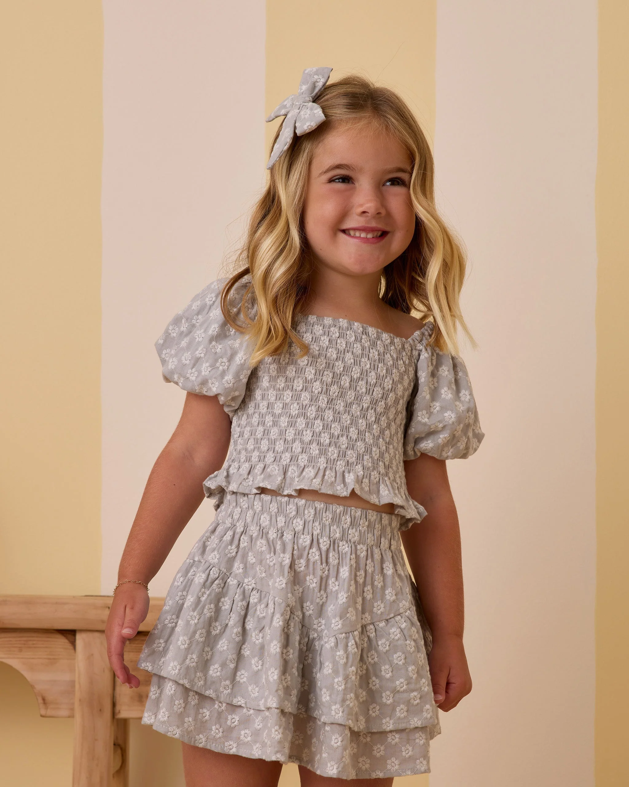 Tiered Mini Skirt || Seafoam - Image 3