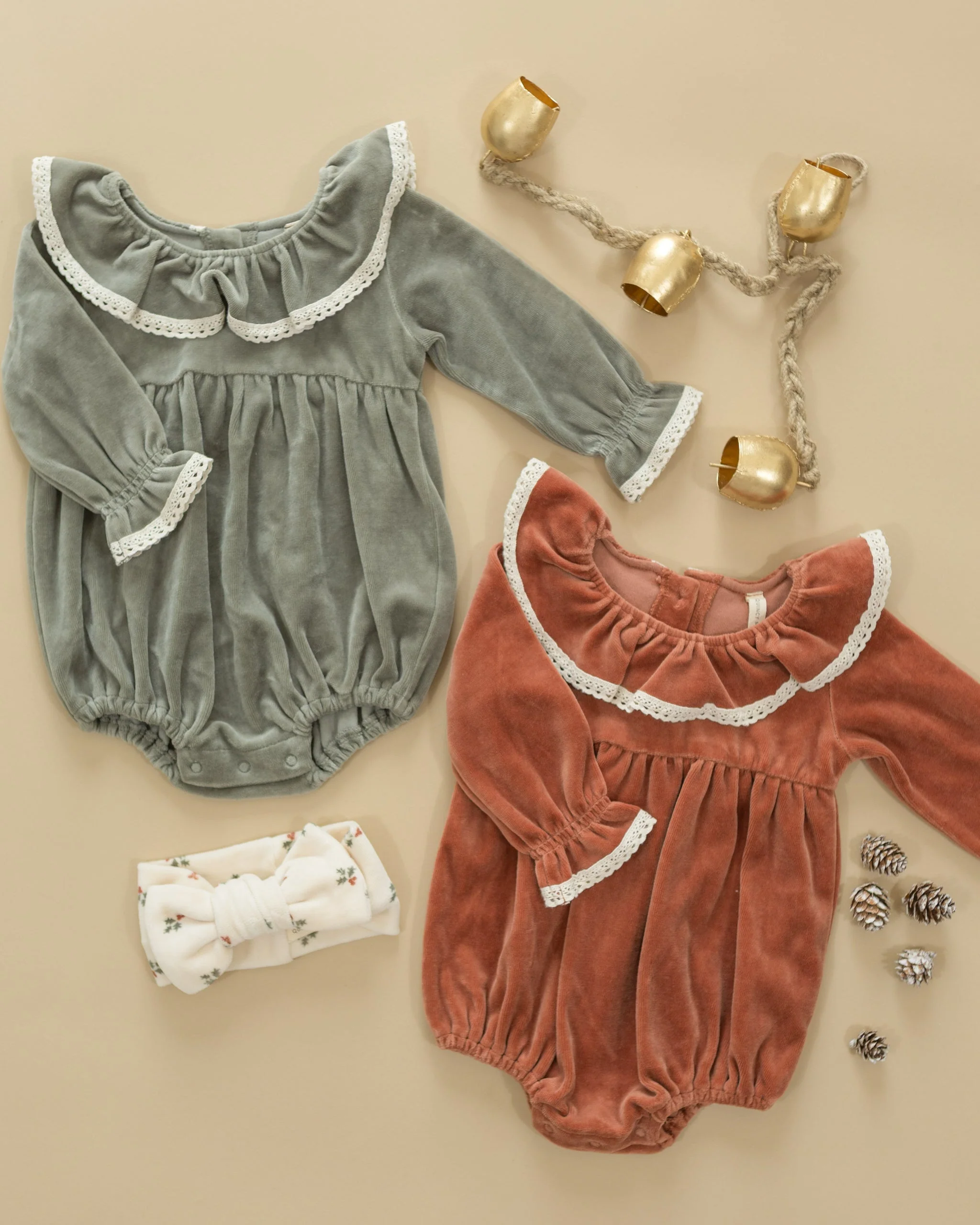 Velour Bow Headband || Holly Berry - Image 7