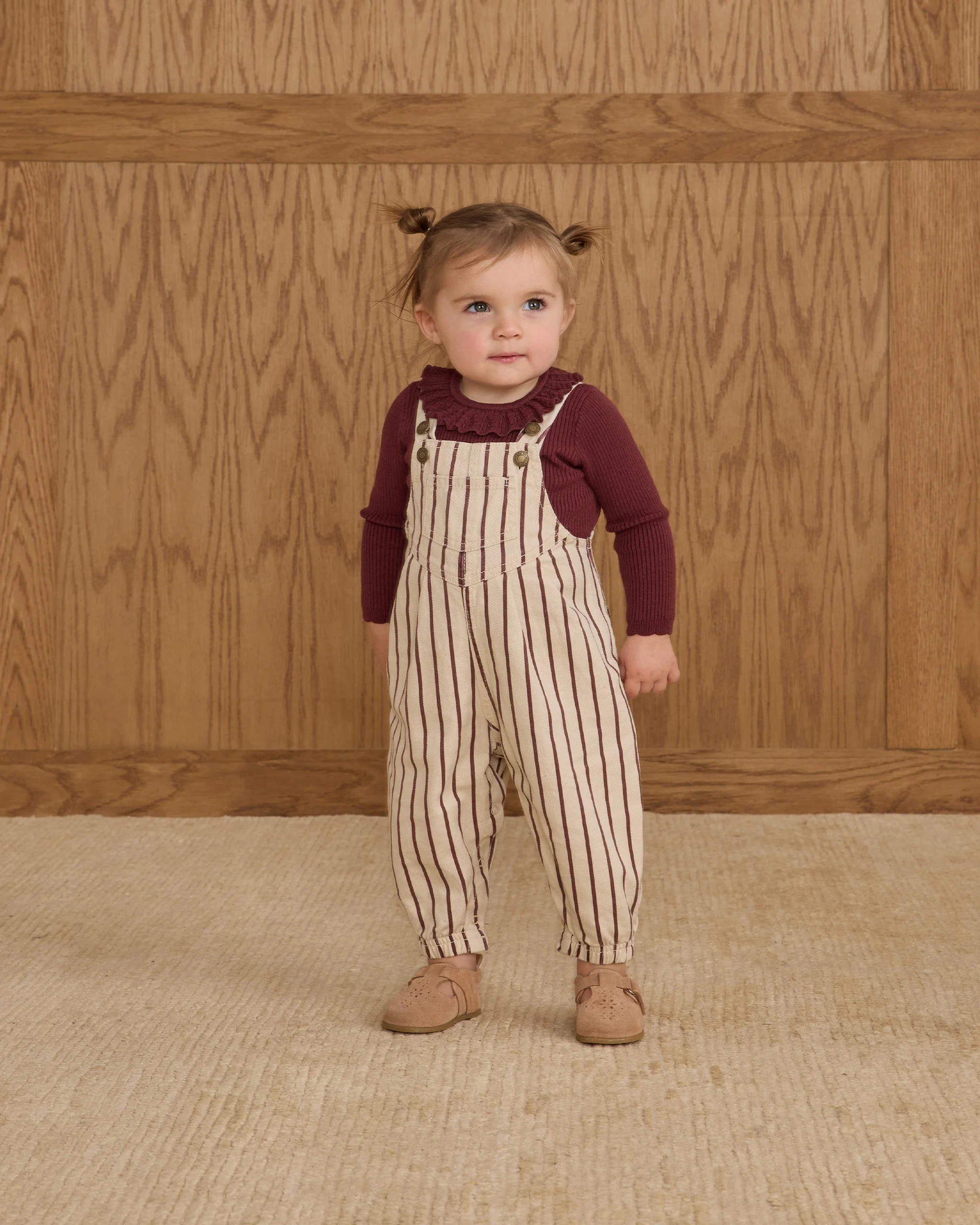 Vintage Overall || Burgundy Stripe - Image 3